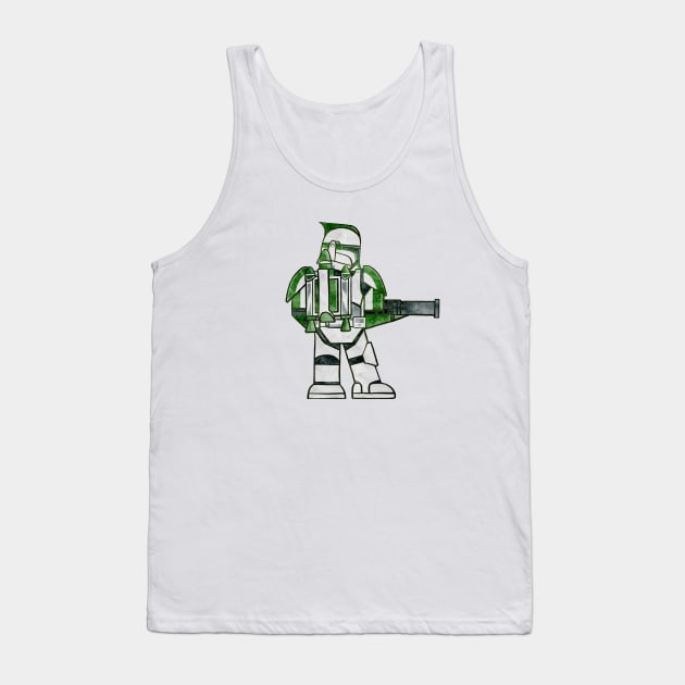 Jet Trooper Tank Top by Capt. Jack